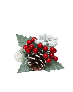 Red Snow Berry, Spruce & Cone Picks