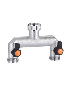 Claber Threaded Adjustable Two-Way Adapter - 3/4" Male