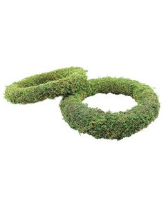 Padded Moss Effect Wreath Rings Without Integral Wire - 8"