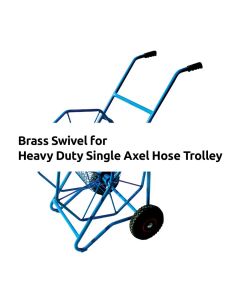 Brass Swivel for Heavy Duty Single Axel Hose Trolley