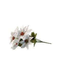 Poinsettia Picks - Silver