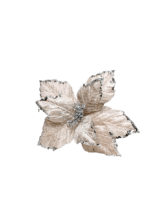 Poinsettia Pick - Silver