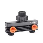 Claber Threaded Two-Way Adapter - 3/4" Male
