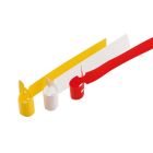 Vinyl Self-Tie Labels (Loop Lock) - White