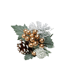 Gold Snow Berry, Spruce & Cone Picks