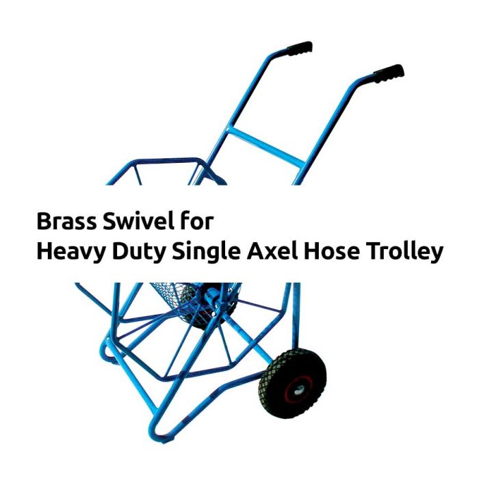 Brass Swivel for Heavy Duty Single Axel Hose Trolley