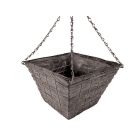 Grey Willow Square Hanging Baskets