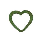Padded Moss Heart Wreath - 15"