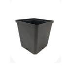 Square Injection Moulded Pots - Black - 12 x 12 x 12cm