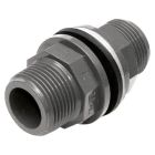 PVC Threaded Tank Connector Fitting - 1" x 1"