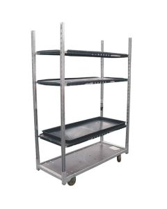 Danish Trolley Complete Unit - Plywood Shelves