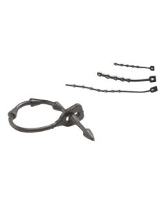Easy Tie Black Rubber Tree Ties - Medium